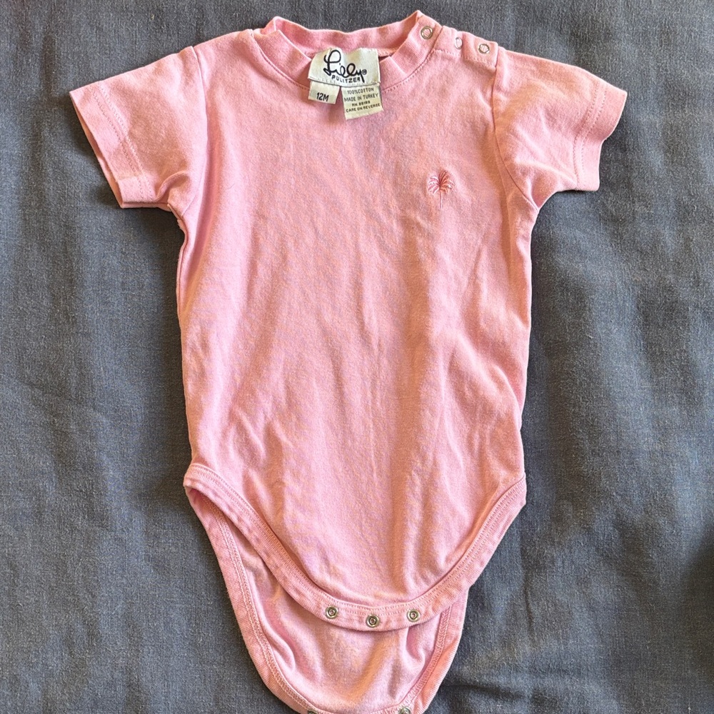 Vintage Lilly Pulitzer Light Pink onsie